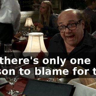 but there's only one person to blame for that,