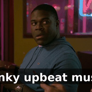 [funky upbeat music]