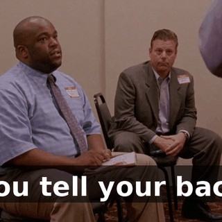 You tell your back