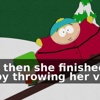 And then she finished it all by throwing her voice