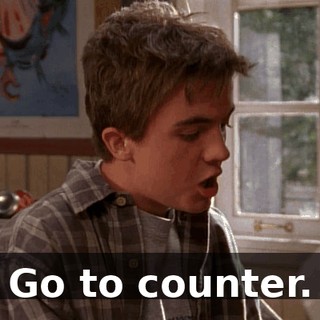 Go to counter.