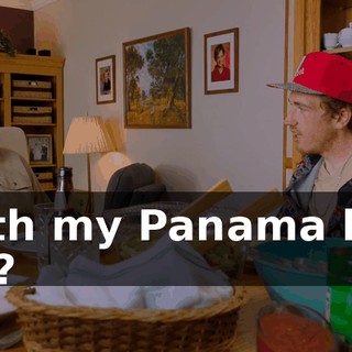 with my Panama hat on?