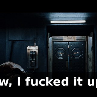 Aw, I fucked it up.