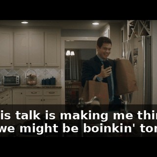All this talk is making me think that we might be boinkin' tonight.