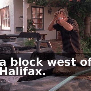 a block west of Halifax.