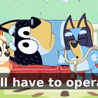 We'll have to operate.