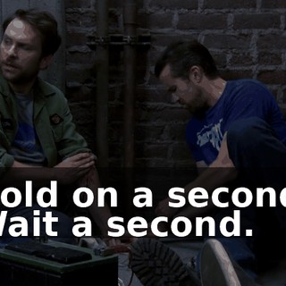 Hold on a second. Wait a second.