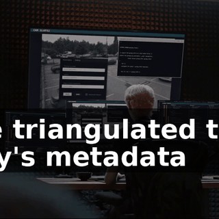 We triangulated this guy's metadata