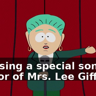 will sing a special song in honor of Mrs. Lee Gifford.