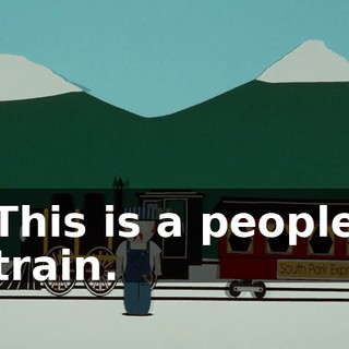 This is a people train.