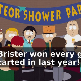 but Brister won every game he started in last year!