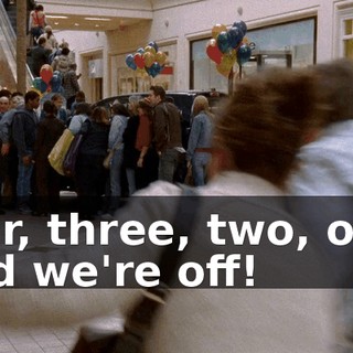 four, three, two, one. And we're off!