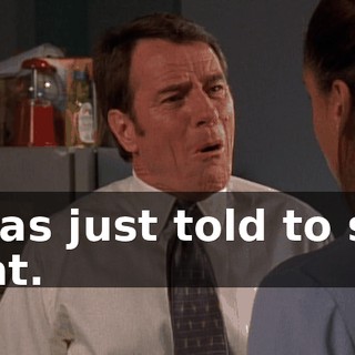 I was just told to say that.