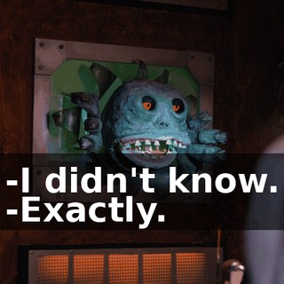 -I didn't know. -Exactly.