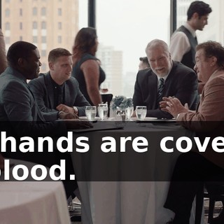 My hands are covered in blood.