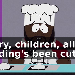Sorry, children, all my funding's been cut.