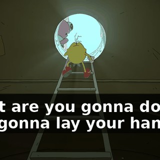 What are you gonna do, are you gonna lay your hands