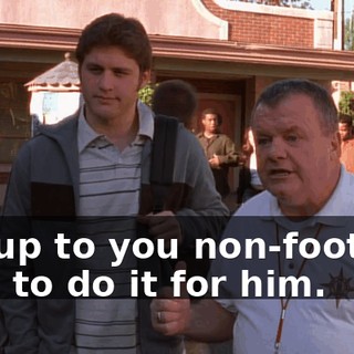 it's up to you non-football kids to do it for him.