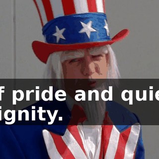 of pride and quiet dignity.