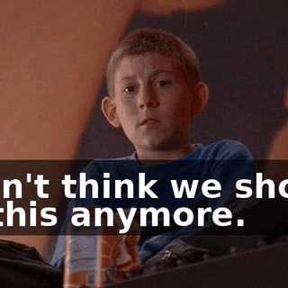 I don't think we should do this anymore.