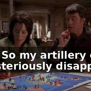 Oh. So my artillery can mysteriously disappear