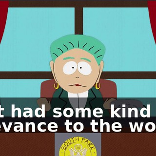 that had some kind of relevance to the world?