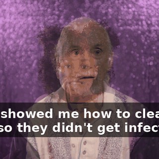They showed me how to clean my ears so they didn't get infected.