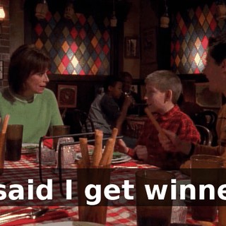 I said I get winner.