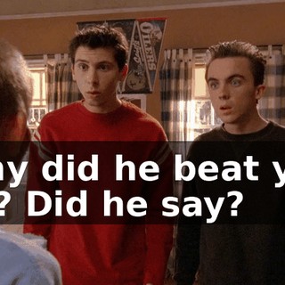 Why did he beat you up? Did he say?