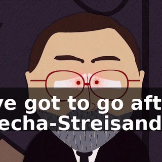 I've got to go after Mecha-Streisand.