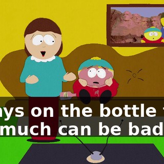 It says on the bottle that too much can be bad.