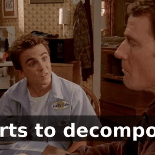 starts to decompose,