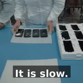 It is slow.