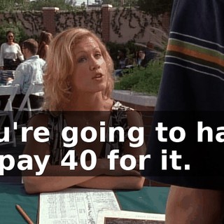 you're going to have to pay $40 for it.