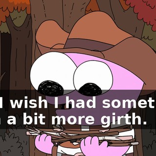 but I wish I had something with a bit more girth.