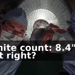 "White count: 8.4"? Is that right?