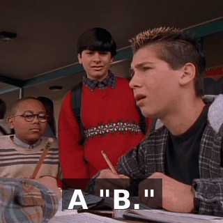 A "B."
