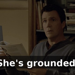 She's grounded.