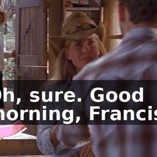 Oh, sure. Good morning, Francis.