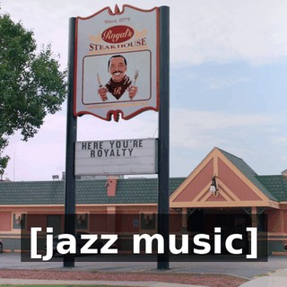 [jazz music]