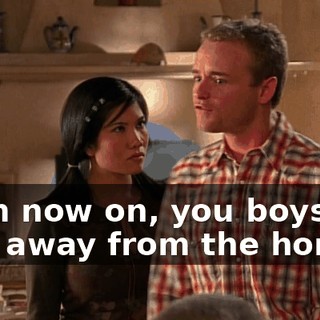 From now on, you boys stay away from the horses,