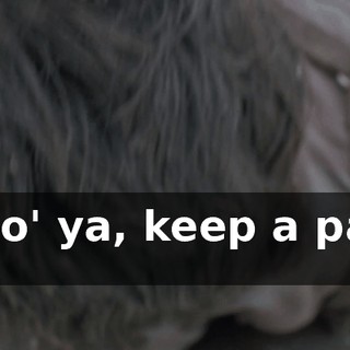 All o' ya, keep a pace !