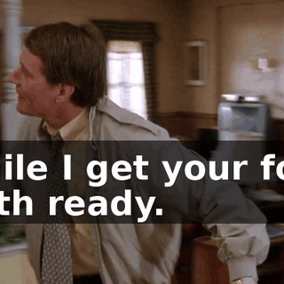 while I get your foot bath ready.