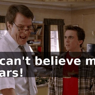 I can't believe my ears!