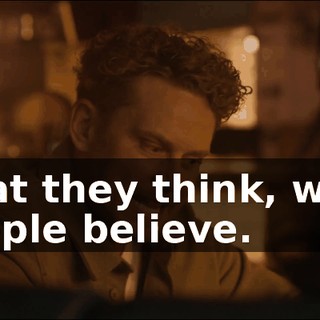 what they think, what people believe.