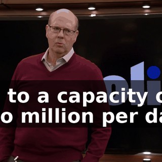 up to a capacity of two million per day,