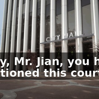 Okay, Mr. Jian, you have petitioned this court