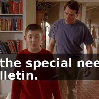 in the special needs bulletin.