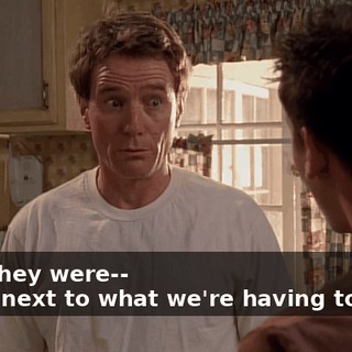 - Oh, they were-- - Crap next to what we're having tonight!