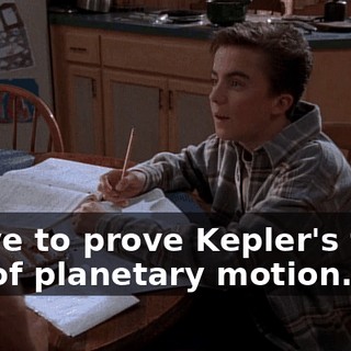 I have to prove Kepler's third law of planetary motion.